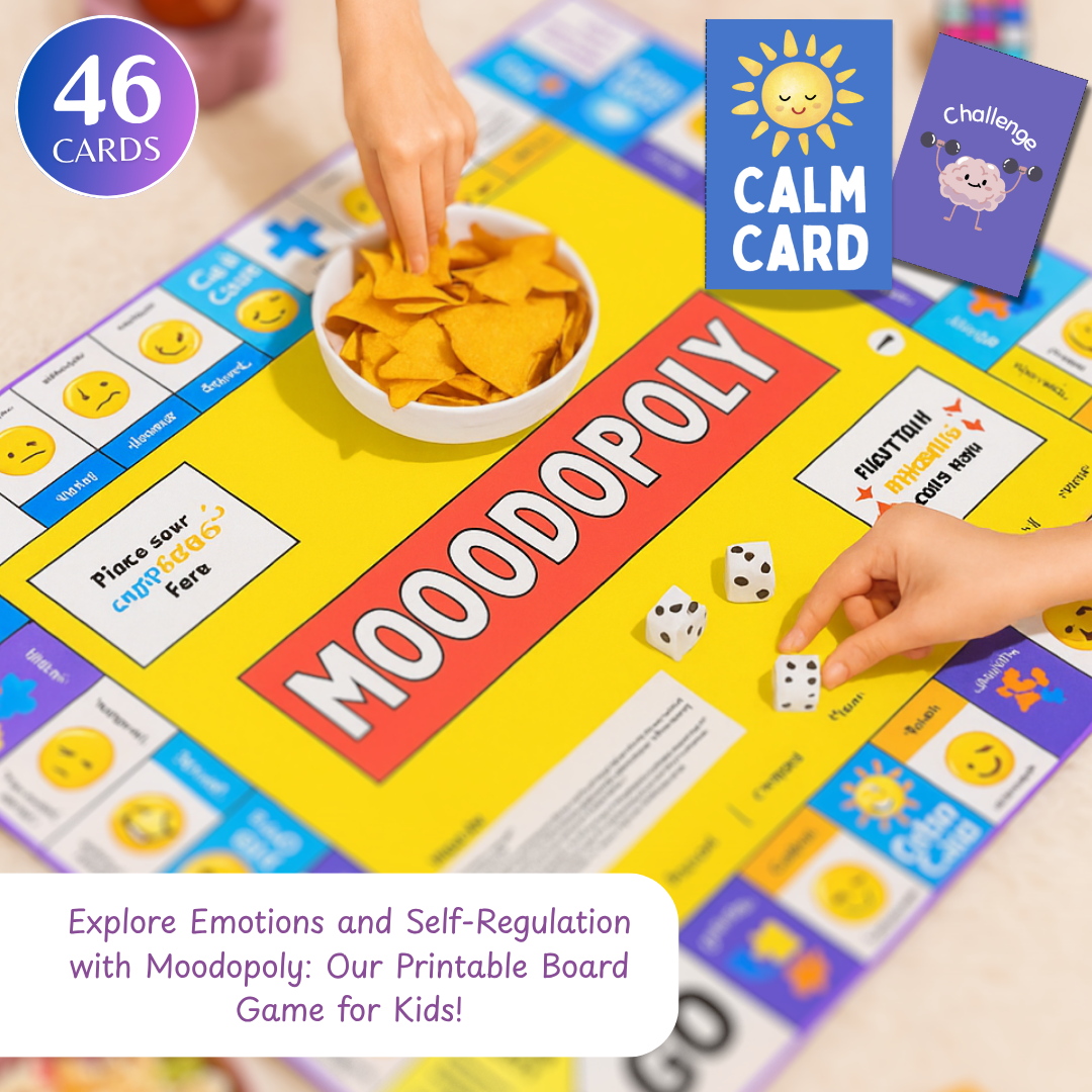 Moodopoly, Emotional Regulation Board Game, Coping Skills for Kids