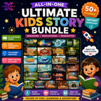 Kids Storybook Bundle, Interactive Canva Stories For Teachers And Parents