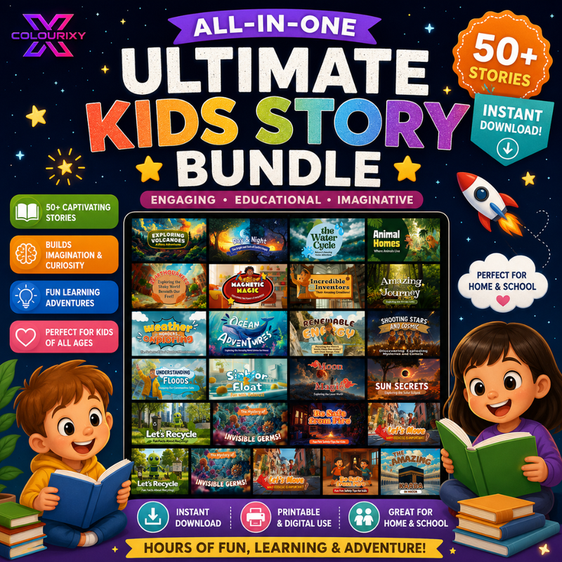 Kids Storybook Bundle, Interactive Canva Stories For Teachers And Parents
