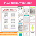 Play Therapy Resource Bundle, Worksheets And Tools For Therapists