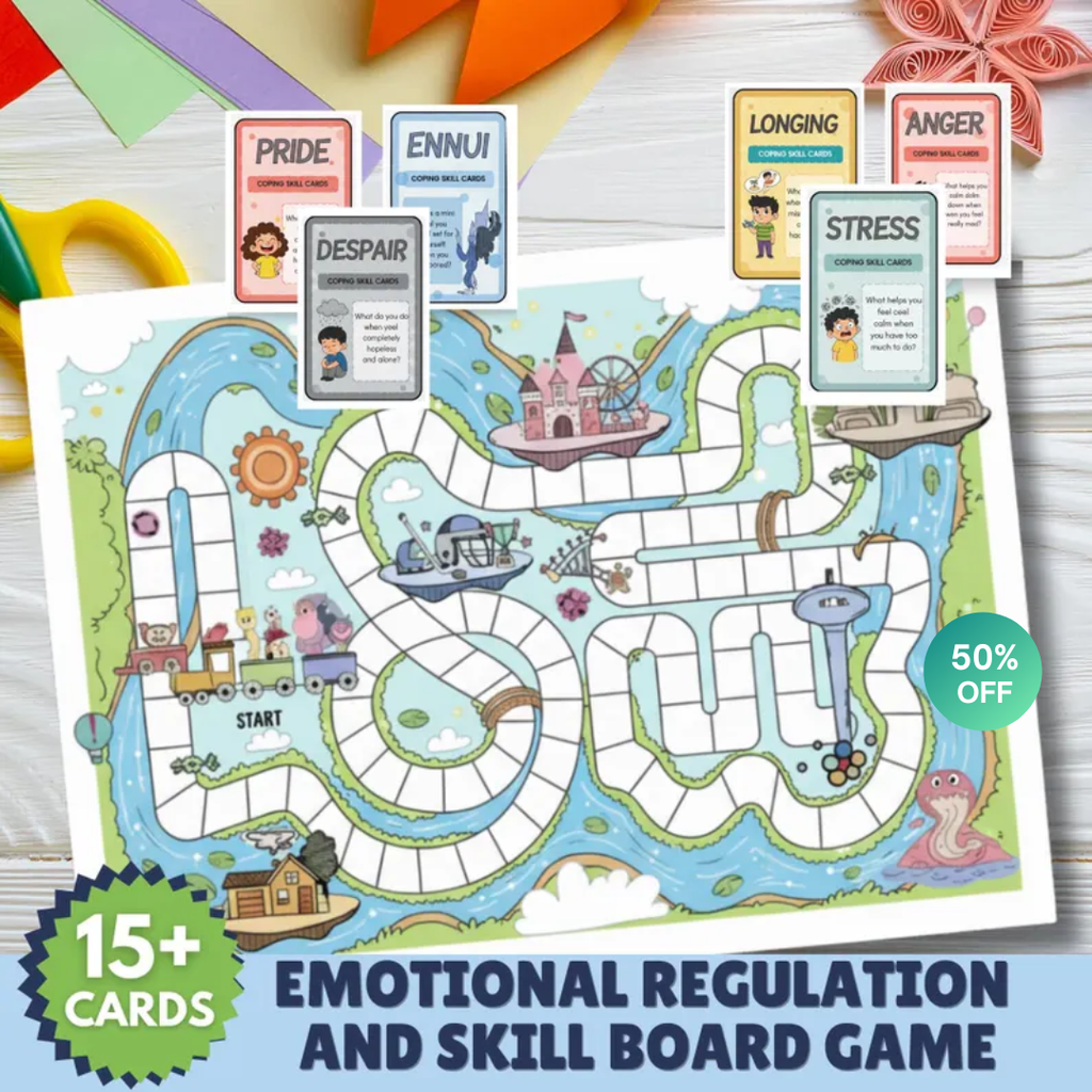 Emotional Regulation Board Game, Coping Skills Activities For Kids
