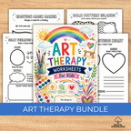Art Therapy Bundle For Kids, Emotional Regulation Activities