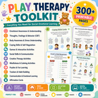 Play Therapy Worksheets Bundle, SEL Activities And Coping Skills