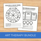 Art Therapy Bundle For Kids, Emotional Regulation Activities