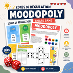 Moodopoly, Emotional Regulation Board Game, Coping Skills for Kids