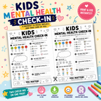 Kids Mental Health Check In, Therapy Game For Emotional Regulation