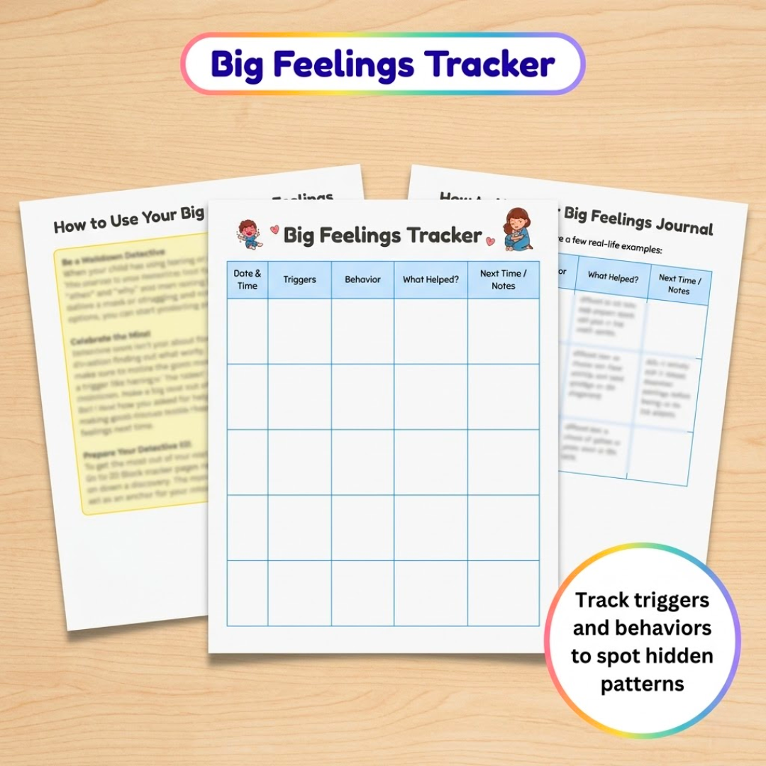 Kids Feelings Worksheets Bundle, Emotional Regulation Activities
