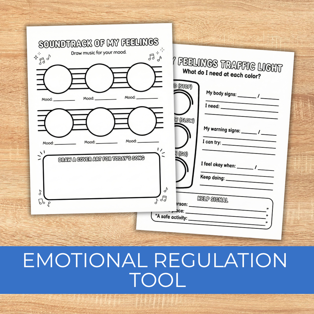 Art Therapy Bundle For Kids, Emotional Regulation Activities