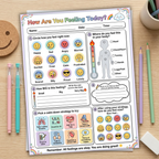 Happy Brain Worksheet Bundle for Kids, Instant Download