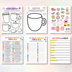 Self Esteem Worksheet Bundle, Mental Health Activities For Kids