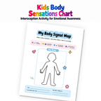 Kids Body Sensations Chart, Interoception Activity for Emotional Awareness