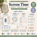 Teen Therapy Worksheet Bundle, Anxiety Workbook For Coping Skills