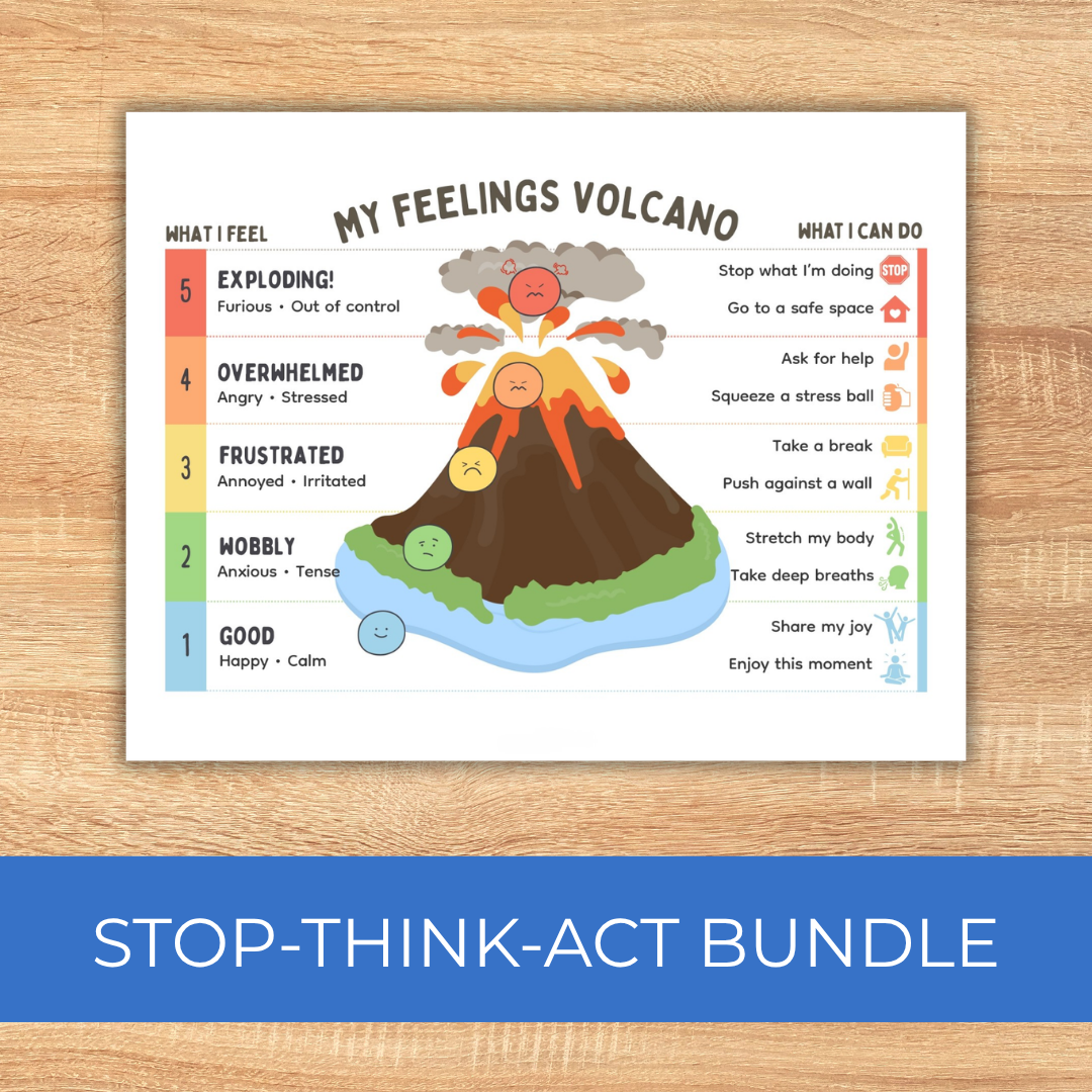 Stop Think Act Toolkit, Impulse Control Activities For Kids