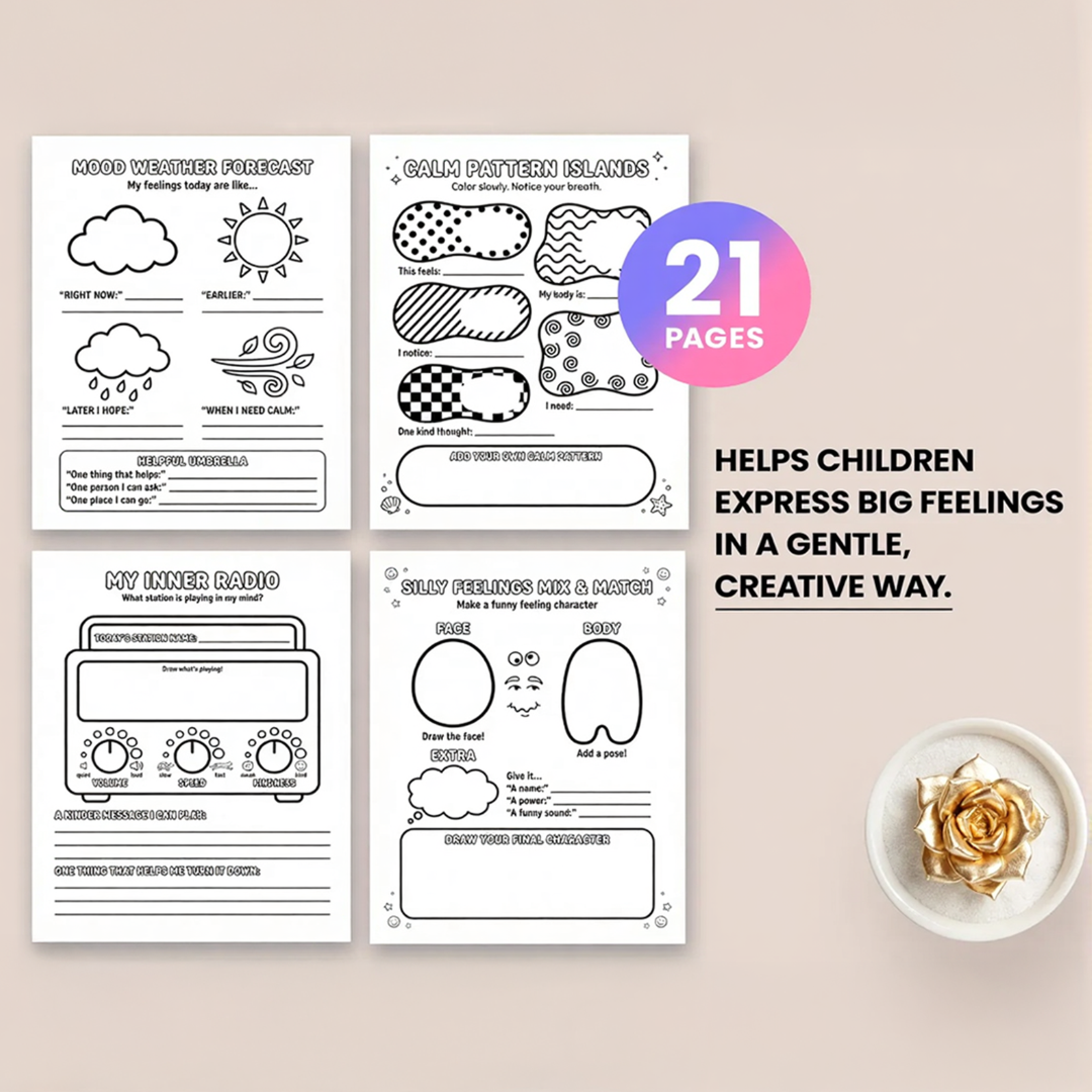 Art Therapy Worksheets For Kids, Emotional Regulation Activities