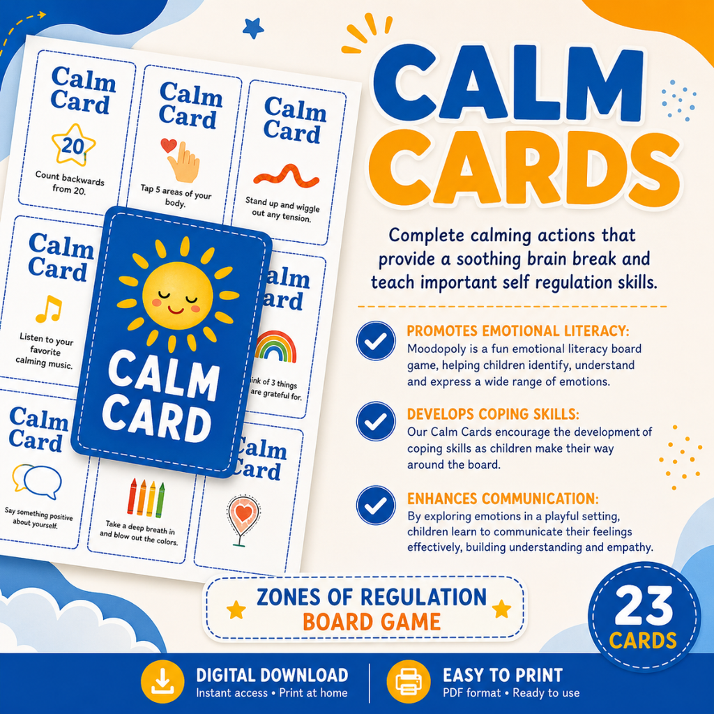 Moodopoly, Emotional Regulation Board Game, Coping Skills for Kids