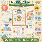 Worry Monster Anxiety Workbook, CBT Coping Skills For Kids