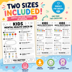 Kids Mental Health Check In, Therapy Game For Emotional Regulation