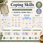 Teen Therapy Worksheet Bundle, Anxiety Workbook For Coping Skills