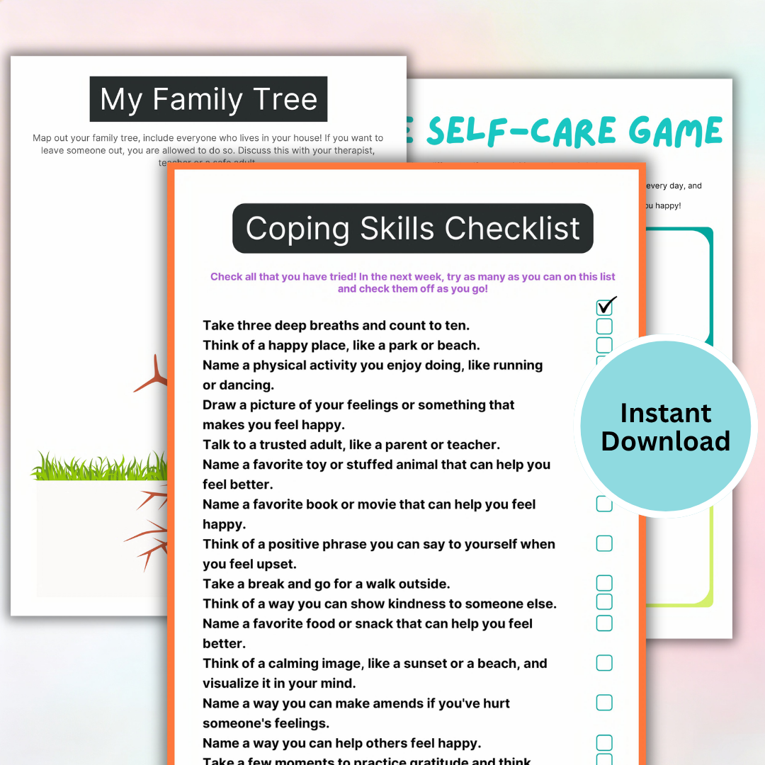 Play Therapy Resource Bundle, Worksheets And Tools For Therapists