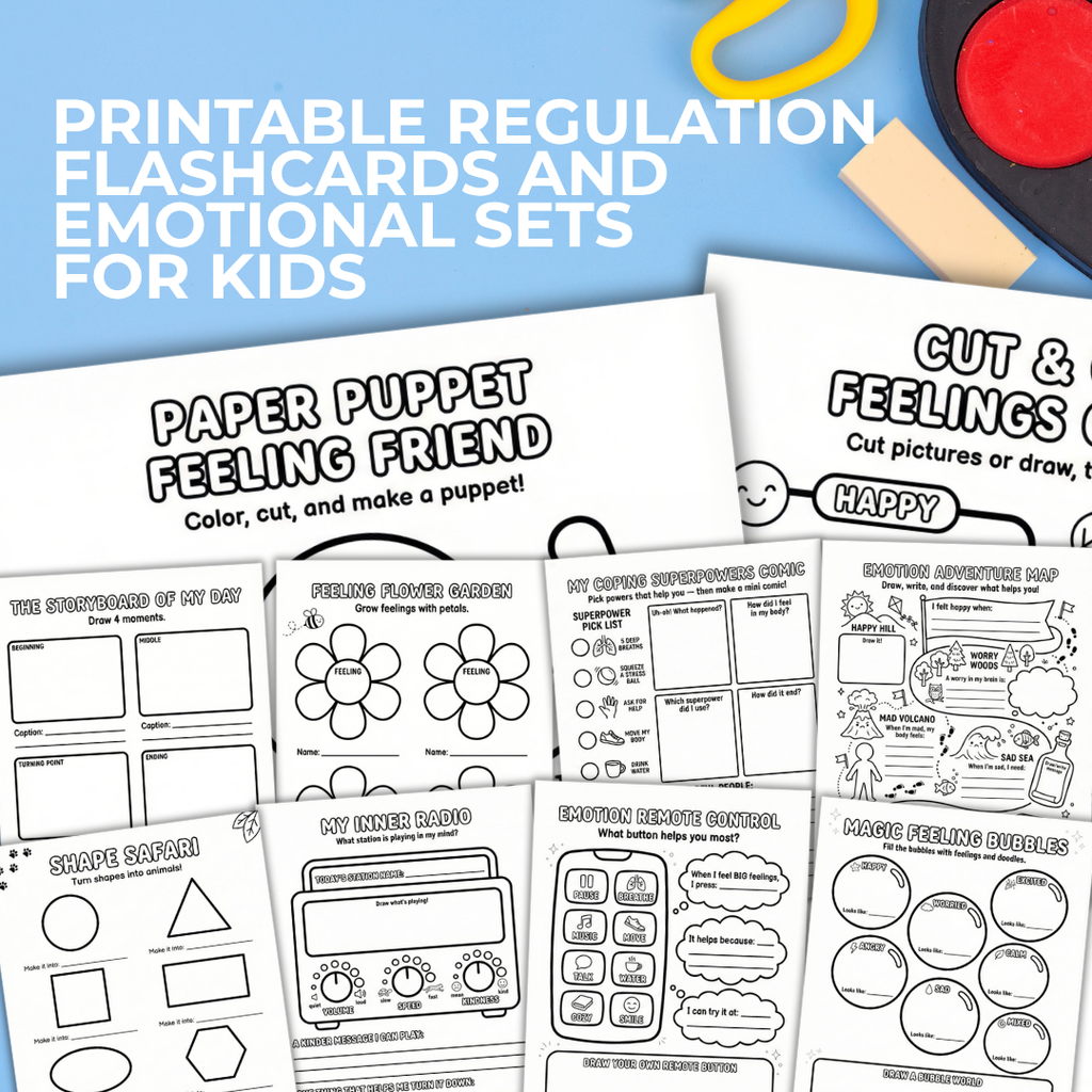 Art Therapy Bundle For Kids, Emotional Regulation Activities