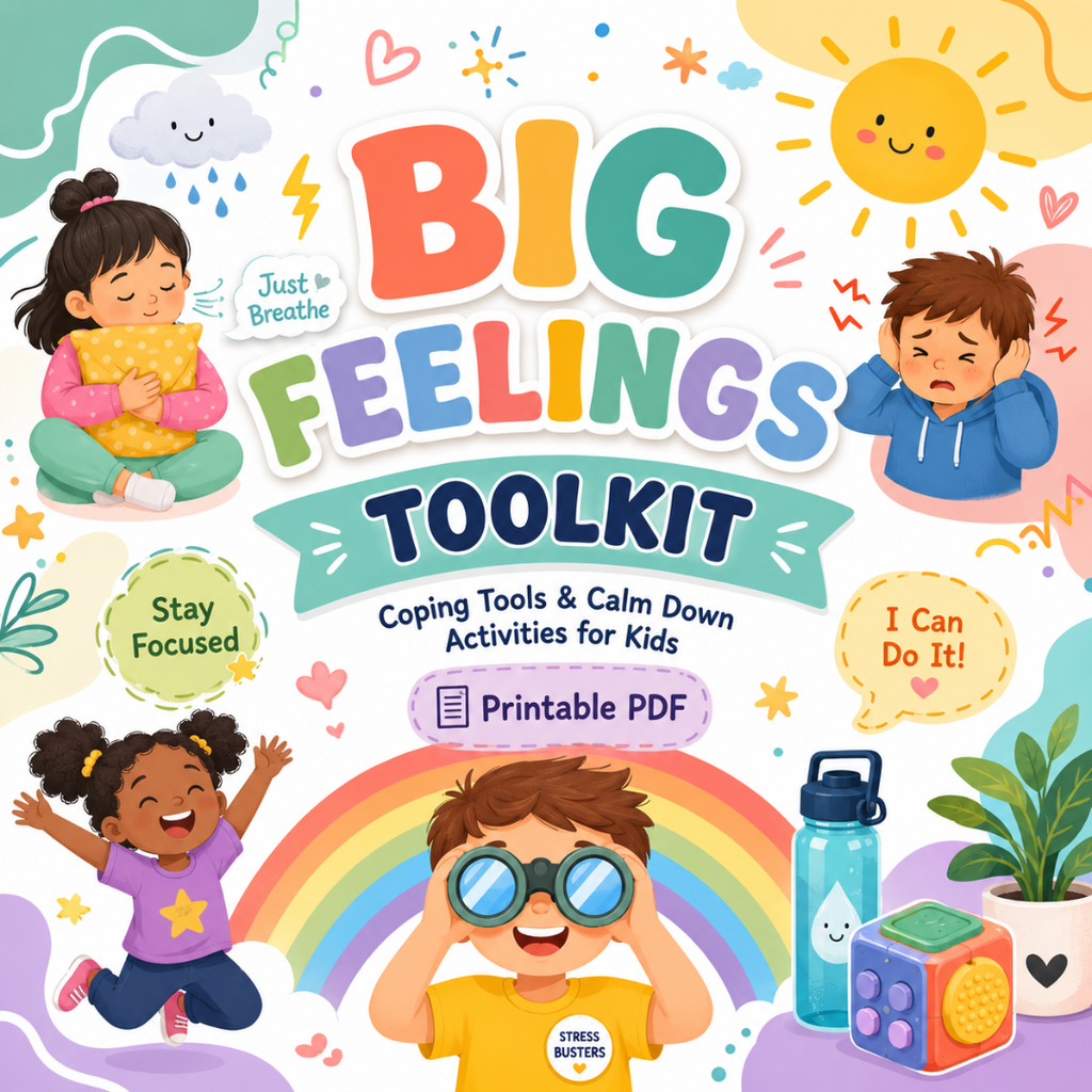 Big Feeling Toolkit, Emotional Regulation Activities For Kids