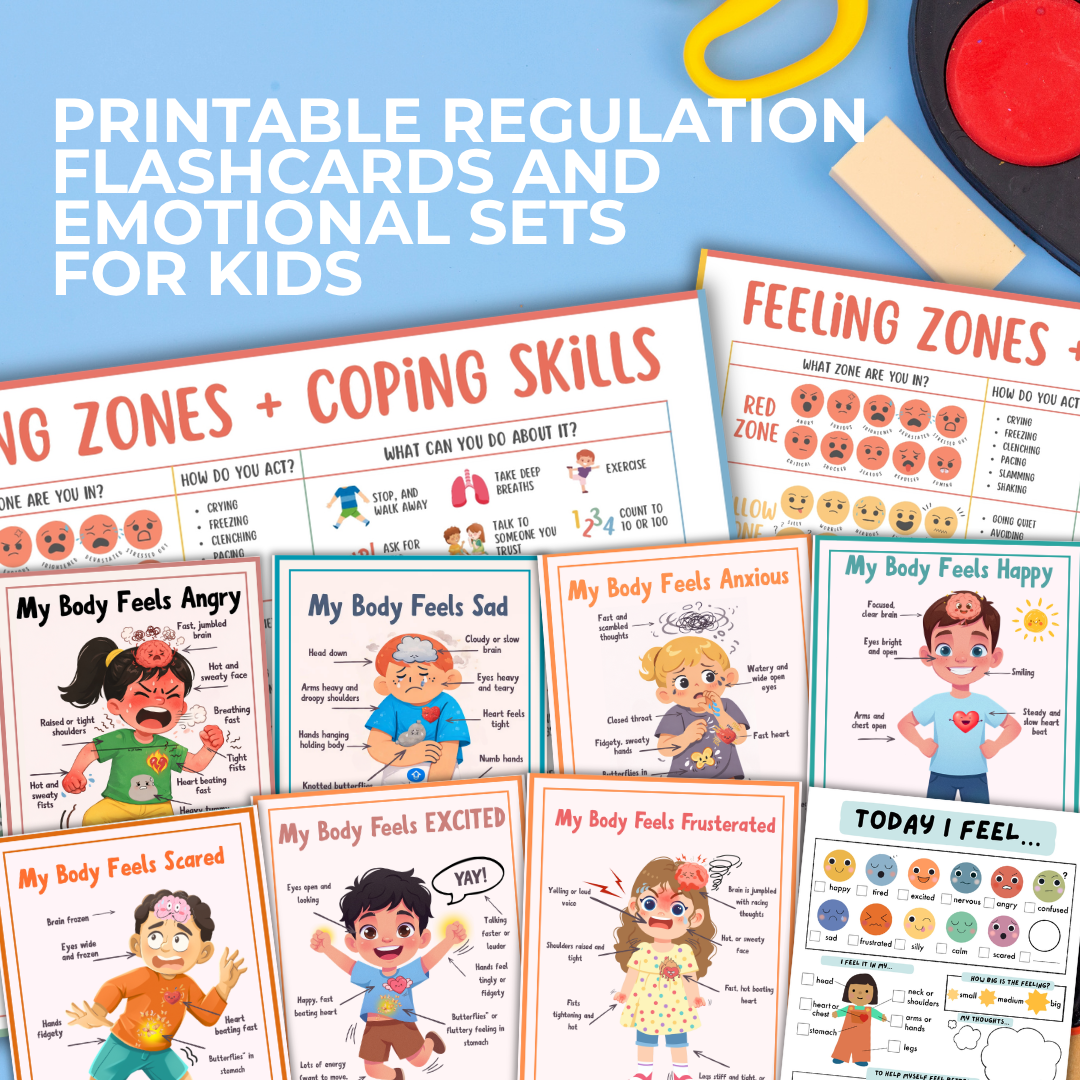 Feelings Board For Kids, Emotion Regulation Chart Printable