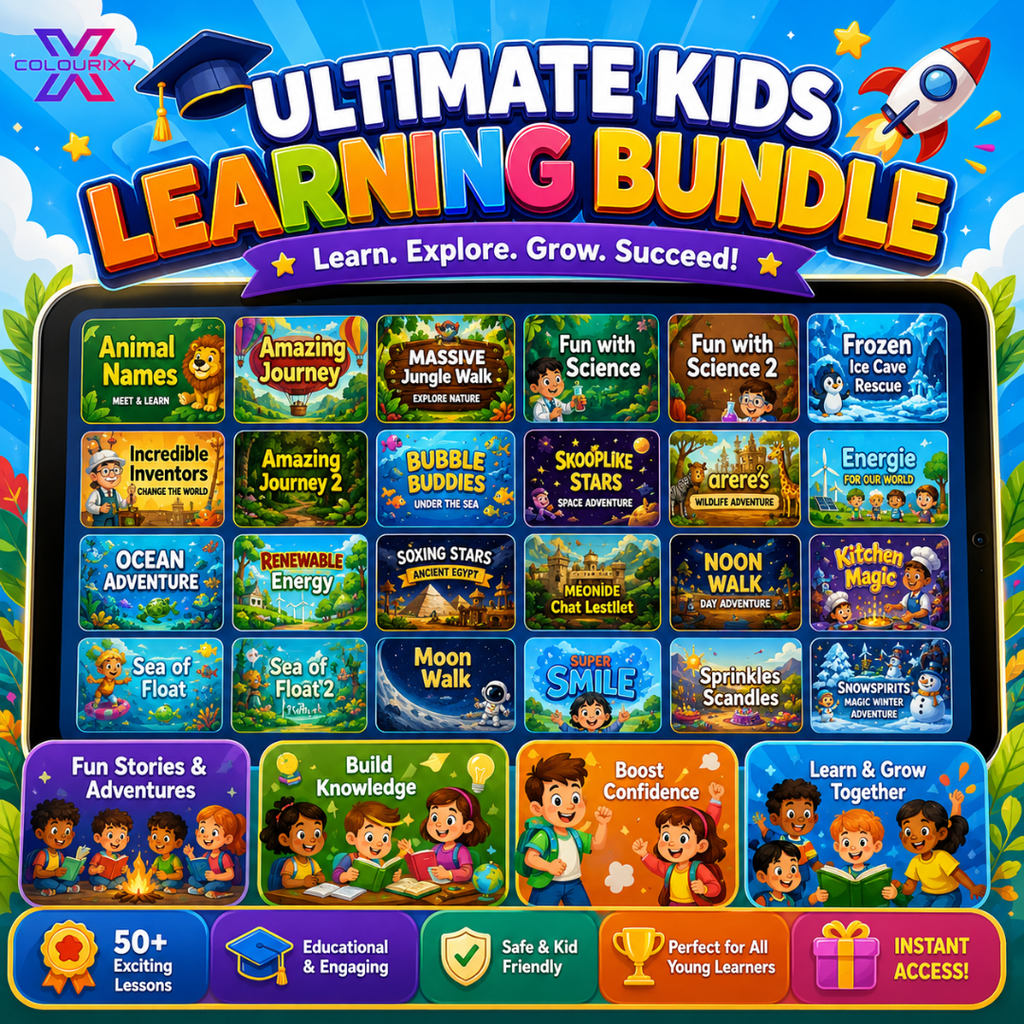 Kids Storybook Bundle, Interactive Canva Stories For Teachers And Parents