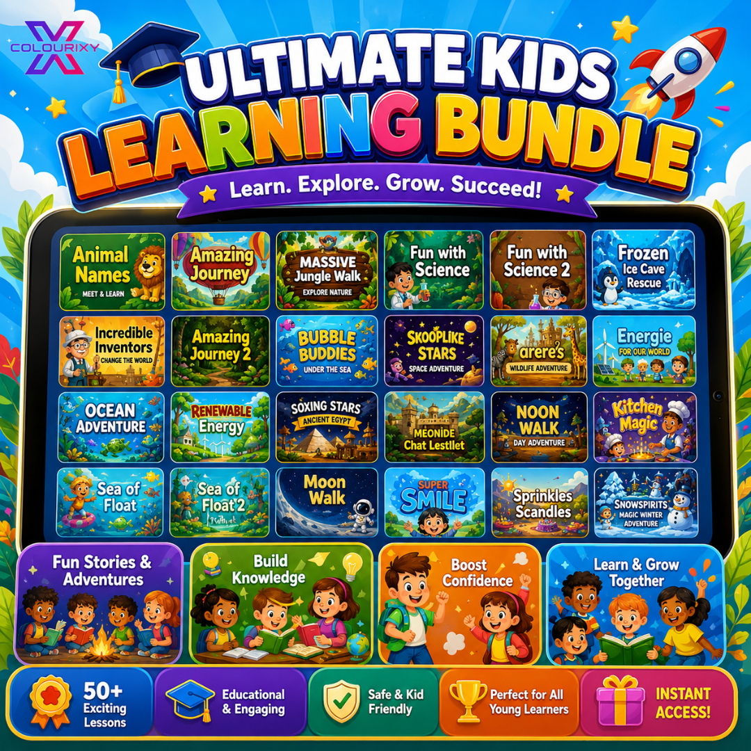Kids Storybook Bundle, Interactive Canva Stories For Teachers And Parents