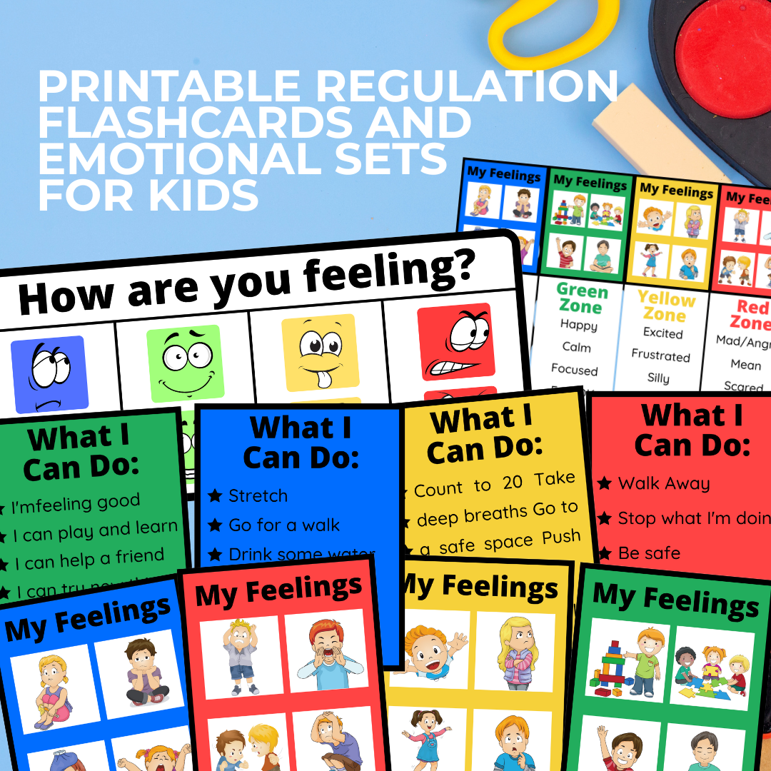 Self Regulation Zones Bundle, Calming Activites For Kids