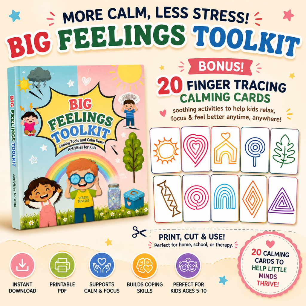 Big Feeling Toolkit, Emotional Regulation Activities For Kids