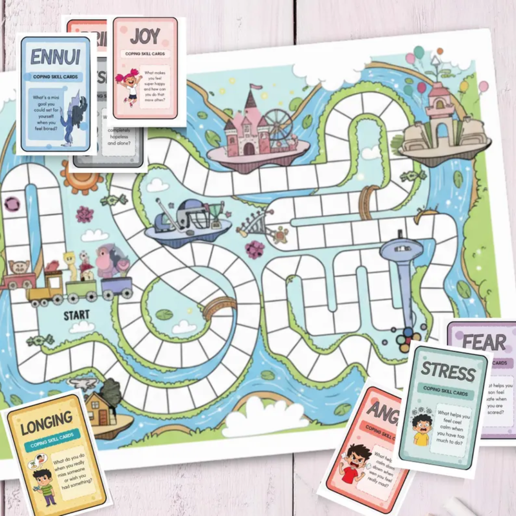 Emotional Regulation Board Game, Coping Skills Activities For Kids