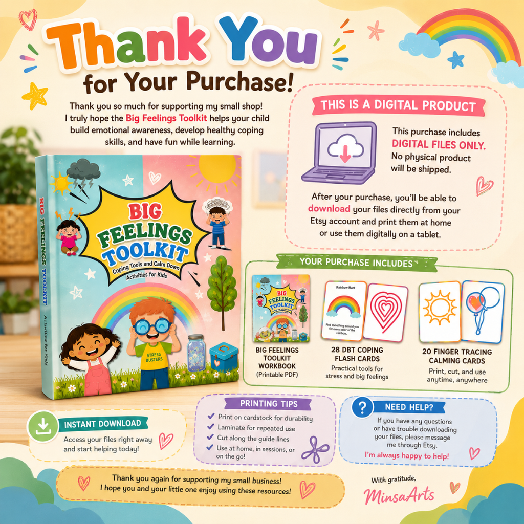 Big Feeling Toolkit, Emotional Regulation Activities For Kids
