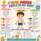 Anger Management Therapy Worksheets Kids, Impulse Control, Instant Download