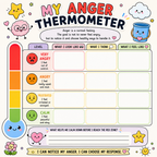 Anger Management Therapy Worksheets Kids, Impulse Control, Instant Download